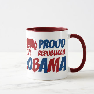 Stolzer Republikaner für Obama-Wecker-Tasse Tasse