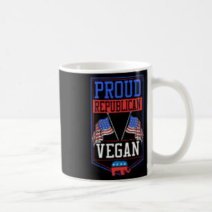 Stolzer republikanischer Veganer für Frauen Männer Kaffeetasse