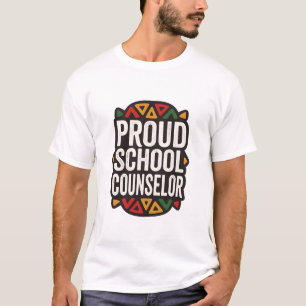 Stolzer Schulberater Retro Afrikanischer Lehrer T-Shirt