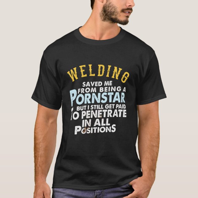 Stolzer Schweißer für Freund oder Ehemann T-Shirt (Vorderseite)