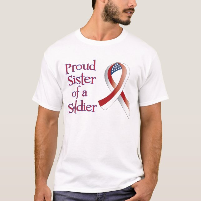Stolzer Schwester-Soldat T-Shirt (Vorderseite)