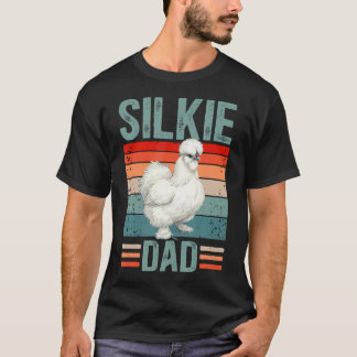 Stolzer Silkie-Hühner-Vater Silkie-Huhn T-Shirt