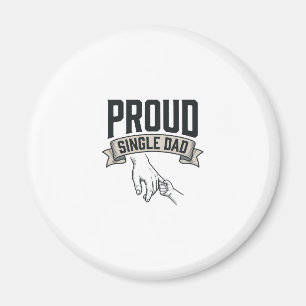 Stolzer Single-Vater Vintage-Gravur-Shirt-Design_1 Magnet
