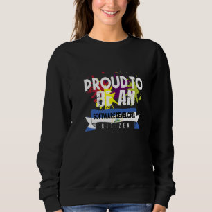 Stolzer Softwareentwickler Bürger Beruf Karriere Sweatshirt