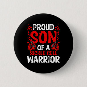 Stolzer Sohn der Sichelzellkrankheit Warrior Bewus Button