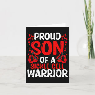Stolzer Sohn der Sichelzellkrankheit Warrior Bewus Karte