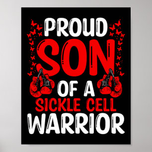 Stolzer Sohn der Sichelzellkrankheit Warrior Bewus Poster
