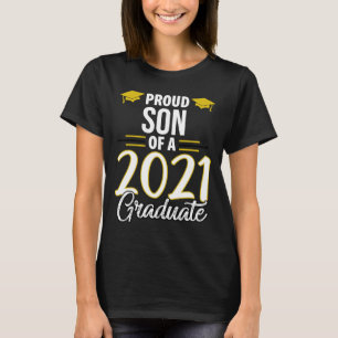 Stolzer Sohn eines 2021 Graduate Abschluss Kleidun T-Shirt