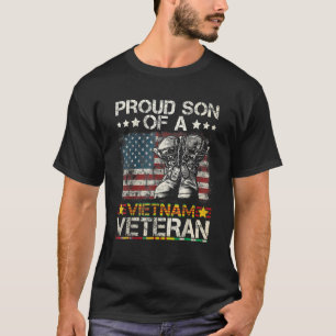 Stolzer Sohn Vietnams Veteran US-Flagge UH1 Vietna T-Shirt