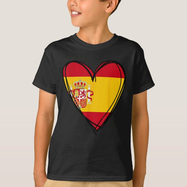 Stolzer spanischer Junge Mädchen Tante Vater Mutte T-Shirt (Vorderseite)