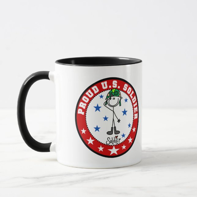 Stolzer US-Soldat Tasse (Links)