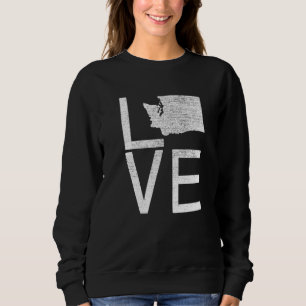 Stolzer USA-Fan Bundesstaat  Washington Liebeskart Sweatshirt