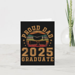 Stolzer Vater 2025 Absolvent Vater Senior 25 Gradu Karte