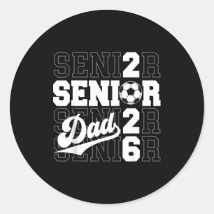 Stolzer Vater 2026 Senior Absolvent Runder Aufkleber