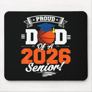 Stolzer Vater 2026 Senior Basketball Grafik Kunst Mousepad