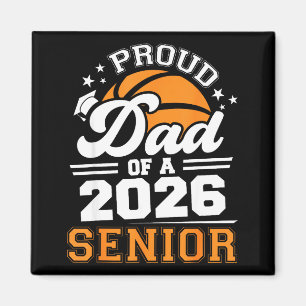 Stolzer Vater 2026 Senior Basketball Kunstwerk Magnet