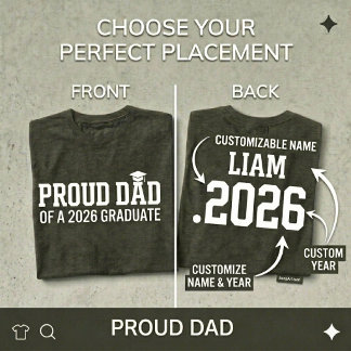 STOLZER VATER • Abschlussklasse 2026 Personalisier T-Shirt