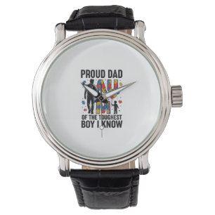 Stolzer Vater Autismus härtester Junge Vintage-Vek Armbanduhr