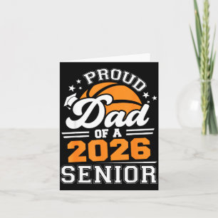 Stolzer Vater Basketball Senior 2026 Illustration Karte