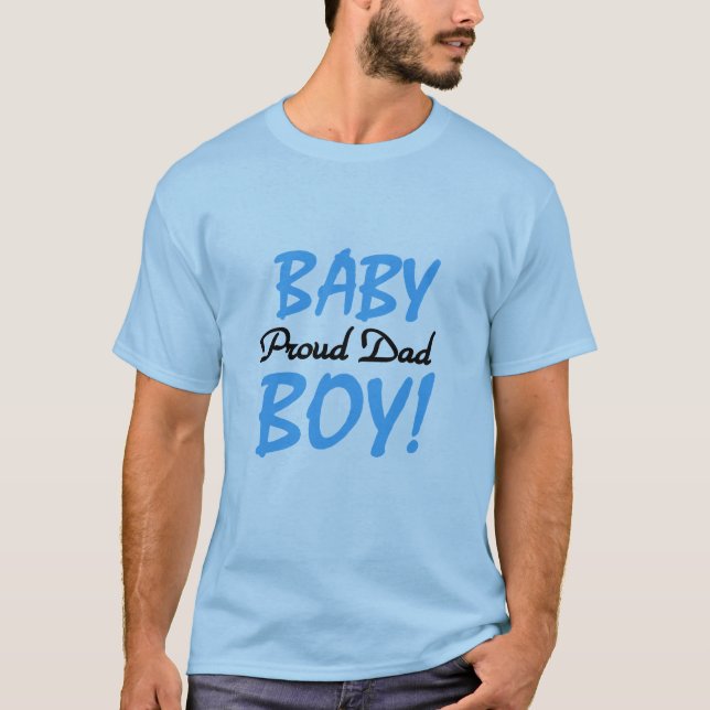 Stolzer Vater der Baby-Jungen-T-Shirts und der T-Shirt (Vorderseite)