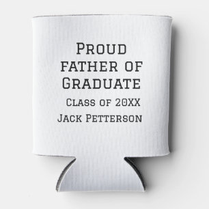 Stolzer Vater der Graduiertenklasse von 20XX fügen Dosenkühler