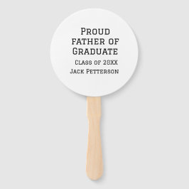 Stolzer Vater der Graduiertenklasse von 20XX fügen Fächer