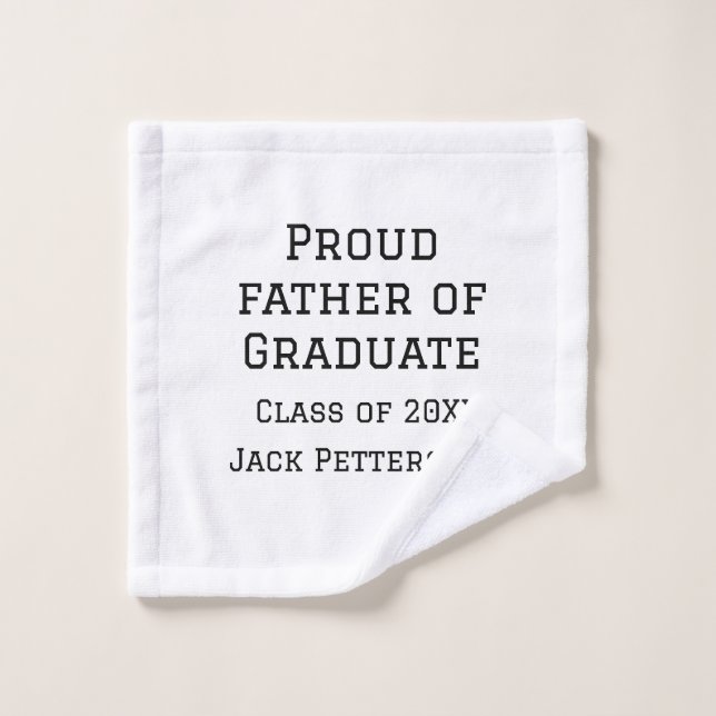 Stolzer Vater der Graduiertenklasse von 20XX fügen Waschlappen (Waschlappen)