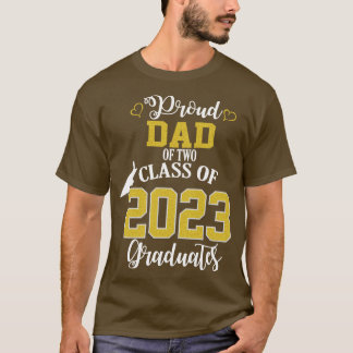 stolzer Vater der Klasse von zwei 2023 Absolvent T-Shirt