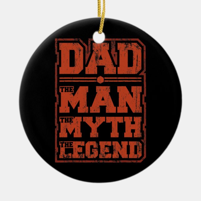 Stolzer Vater Der Mensch Der Mythos Der legendäre  Keramik Ornament (Vorne)