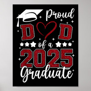 Stolzer Vater der Senior Graduate Matching Family Poster