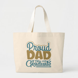 Stolzer Vater des Absolventen Jumbo Stoffbeutel