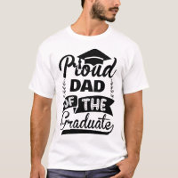 Stolzer Vater des Absolventen Typography T-Shirt