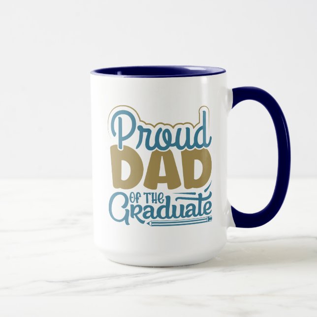 stolzer Vater des Graduates Tasse (Rechts)