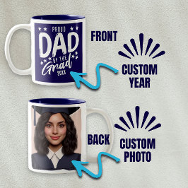 Stolzer Vater des Grand Custom Year und Foto Zweifarbige Tasse
