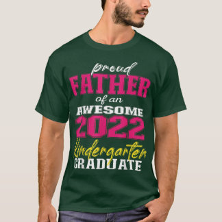 Stolzer Vater des Kindergarten Graduate 2022 Gradu T-Shirt
