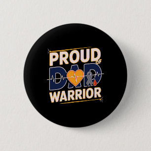 Stolzer Vater des Warrior Typ 1 Diabetes Bewusstse Button