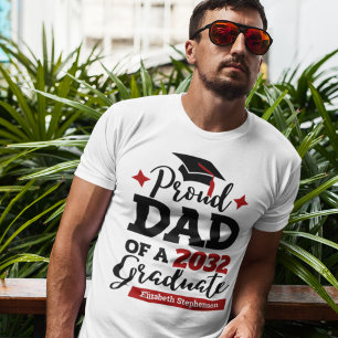 Stolzer Vater einer 2023-Graduierten-Familie, die T-Shirt