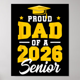Stolzer Vater einer Abiturientin Klasse 2026 Stolz Poster