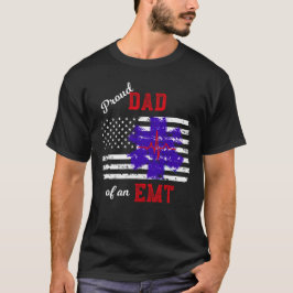 Stolzer Vater einer EMT Sanitäter-Flagge T-Shirt
