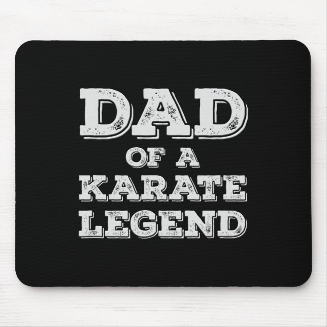 Stolzer Vater einer Karate Legend Sohn Tochter Kar Mousepad (Vorne)