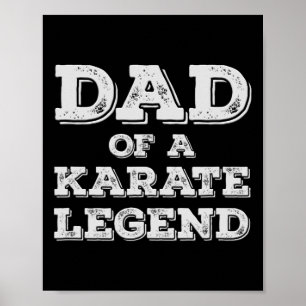 Stolzer Vater einer Karate Legend Sohn Tochter Kar Poster