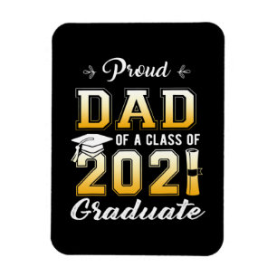 Stolzer Vater einer Klasse der Graduiertenschule 2 Magnet
