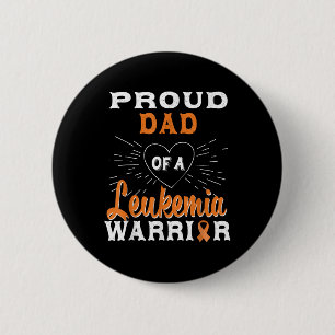Stolzer Vater einer Leukämie Warrior Bewusstsein Button
