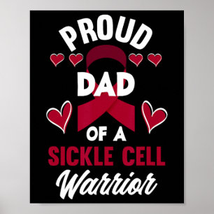 Stolzer Vater einer Sichelzellanämie Poster