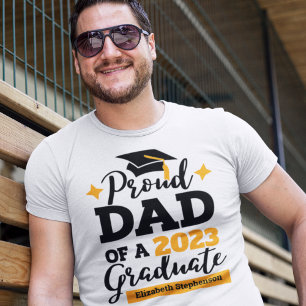 Stolzer Vater eines 2023-Graduierten-Goldkappennam T-Shirt