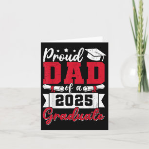 Stolzer Vater eines 2025 Graduate Vater Abschluss Karte