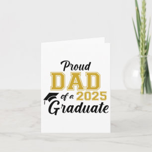 Stolzer Vater eines 2025 Graduate Vater Abschluss  Karte