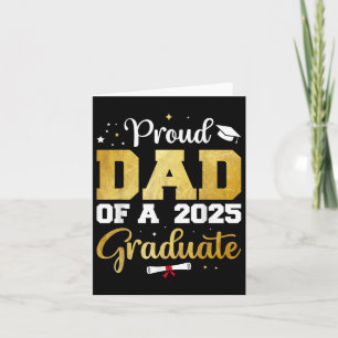 Stolzer Vater eines 2025 Graduate Vater Abschluss Karte