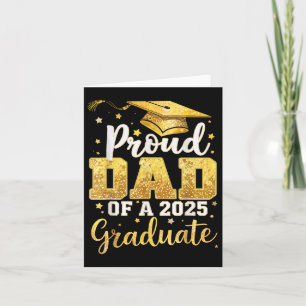 Stolzer Vater eines 2025 Graduate Vater Abschluss Karte