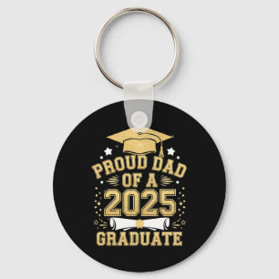 Stolzer Vater eines 2025 Graduate Vater Abschluss  Schlüsselanhänger